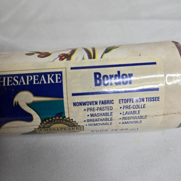Set of 2 Chesapeake Nonwoven Fabric Border, Berry Pattern, 10 Yards, New - Picture 2 of 6
